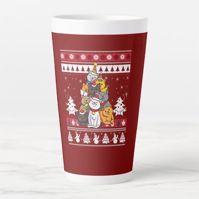 Christmas Cat Tree Milchtasse (Vorderseite)