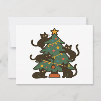 Christmas Cats Around The Tree Holiday Classic