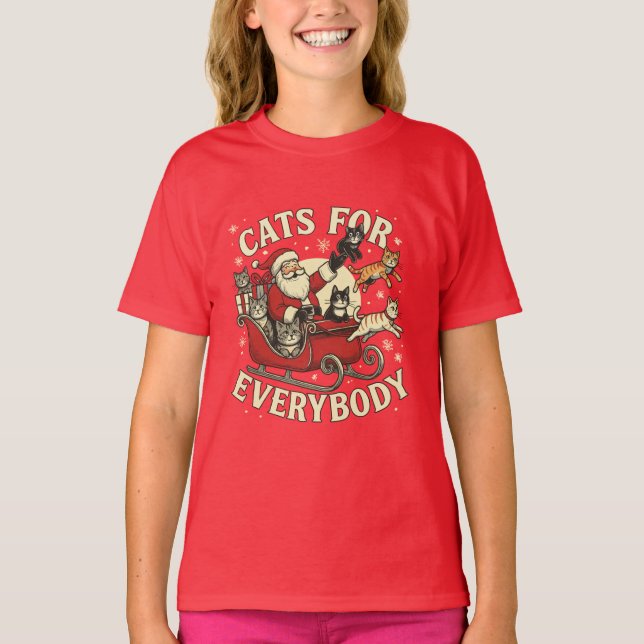 Christmas Cats  T-Shirt (Vorderseite)