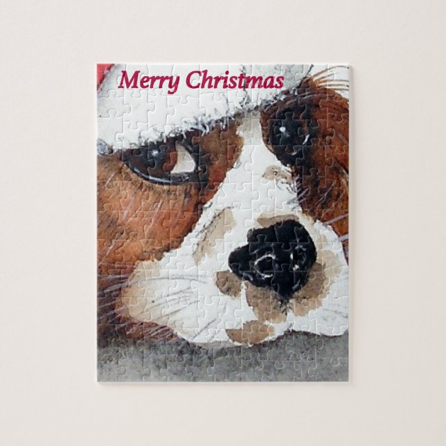 Christmas Cavalier King Charles Spaniel (Vertikal)