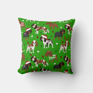 Christmas Cavalier King Charles Spaniel Kissen