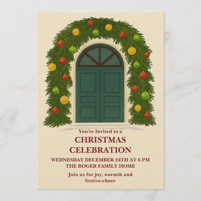 Christmas Celebration Invitation (Devant)