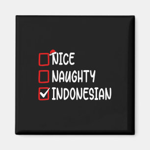 Christmas Checklist Nice Naughty Indonesian Boy Gi Magnet