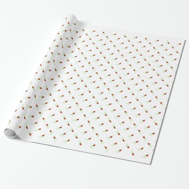 "CHRISTMAS CHEER CHEERLEADER TOP GESCHENKPAPIER (Ungerollt)