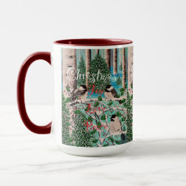 Christmas Chickadee Chatter Tasse
