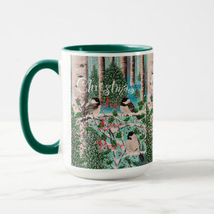Christmas Chickadee Chatter Tasse