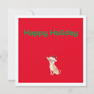 Christmas Chihuahua Dog Red Merry Gruß