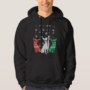 Christmas Chihuahuas Funny Xmas Chiwawa Dog Hoodie