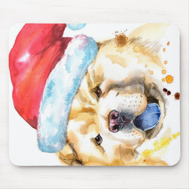 CHRISTMAS CHOW CHOW DOG | Dekorative Decken Mousepad (Vorne)