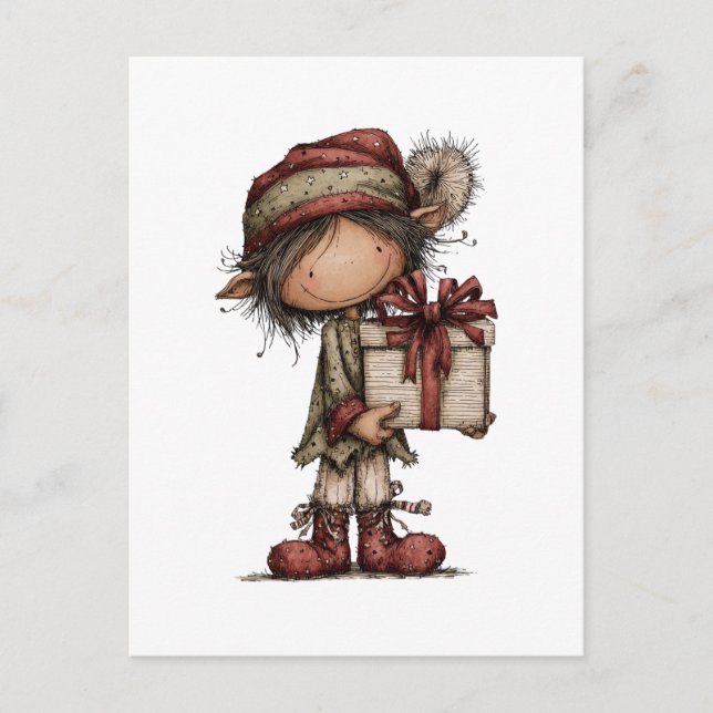 Christmas Clipart Collection | Teddy Bear  Postkarte (Vorderseite)