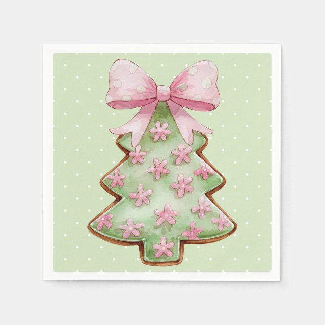 Christmas Cocktail Napkin Serviette (Vorderseite)