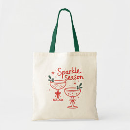 Christmas Cocktails Sparkle Season  Tragetasche