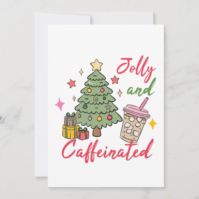 Christmas Coffee Party Invitation (Devant)