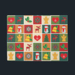Christmas Collage Door Mat Fußmatte<br><div class="desc">Weihnachtskollektion</div>