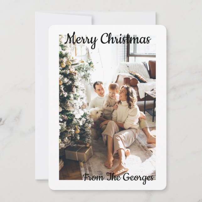 CHRISTMAS COLLAGE GREETCARD SAVE THE DATE (Vorderseite)