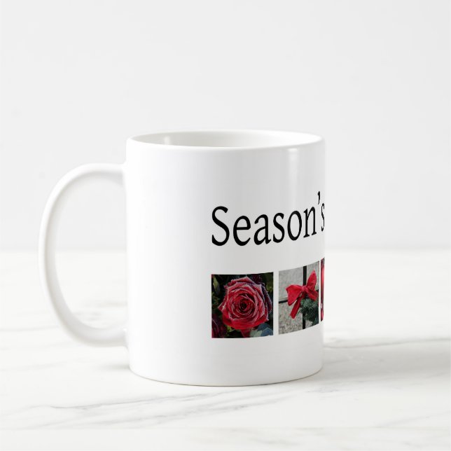 Christmas Collage in Red Kaffeetasse (Links)