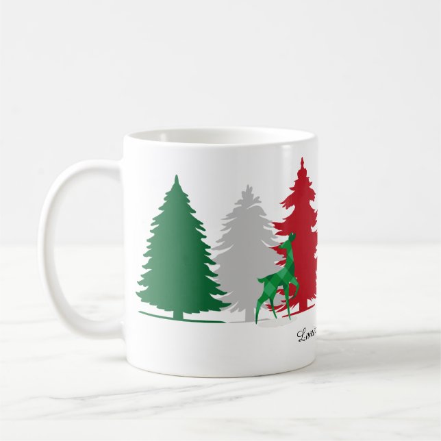 Christmas color trees kaffeetasse (Links)
