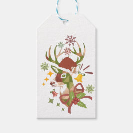 Christmas Colorful Deer Design Geschenkanhänger