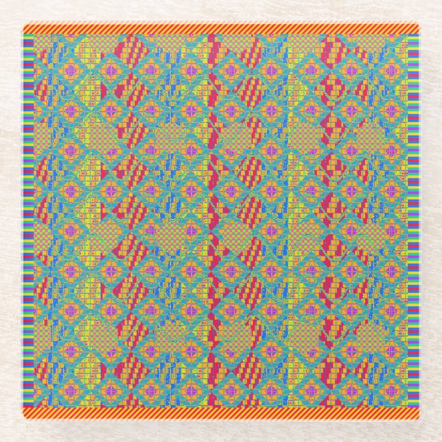 Christmas Colours  Glasuntersetzer (Vorderseite)