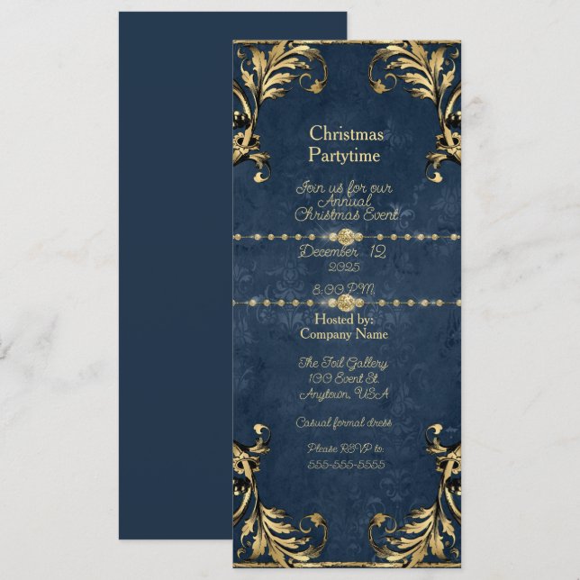Christmas Company Partytime Invitation (Devant / Derrière)