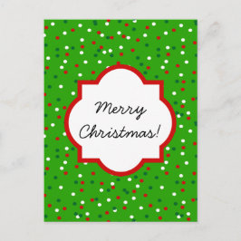Christmas Confetti ・ Sprinkles der Weihnachtsbaume Feiertagspostkarte