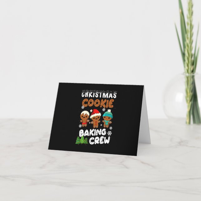 Christmas Cookie Baking Crew | Christmas present Karte (Vorderseite)