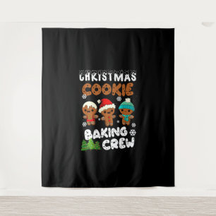 Christmas Cookie Baking Crew Christmas present Wandteppich