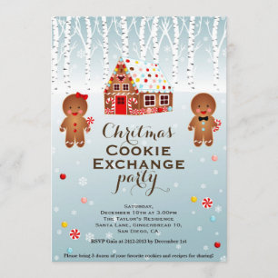 Christmas Cookie Exchange Paty Invitation
