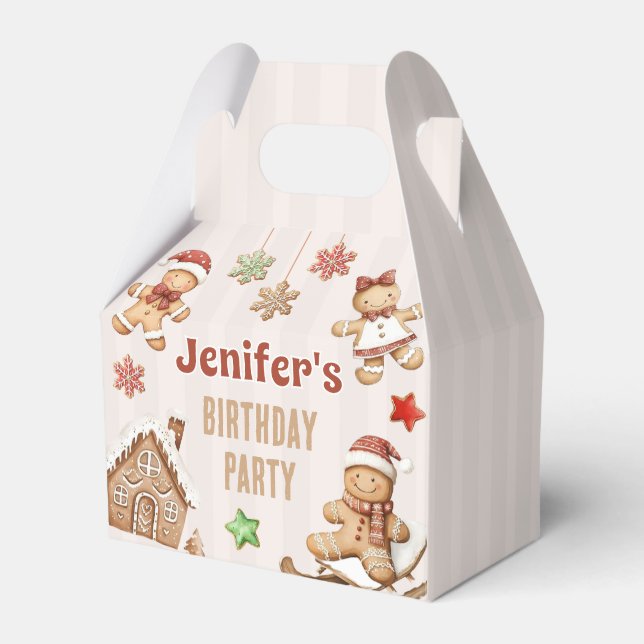  Christmas Cookie Gingerbread Birthday Geschenkschachtel (Vorderseite)