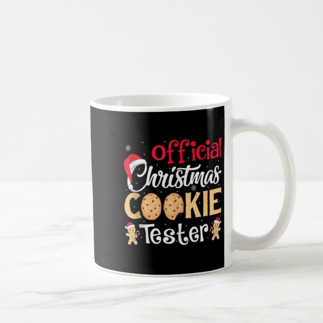 Christmas Cookie Tester Funny Baking Crew Xmas Tan Kaffeetasse (Rechts)