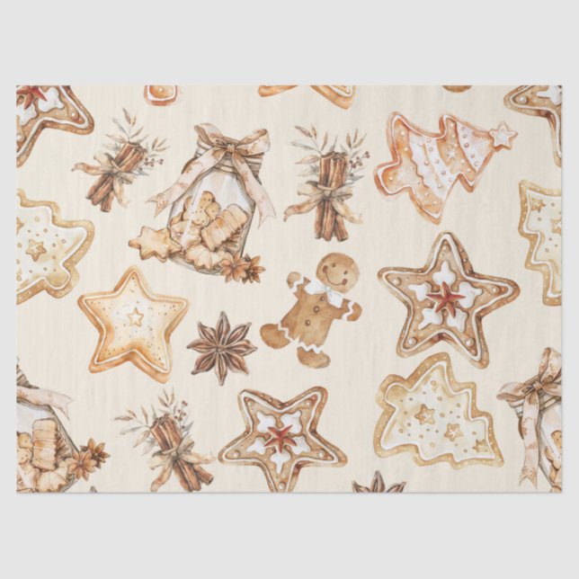 Christmas Cookie Tissue Paper Seidenpapier (Vorderseite)