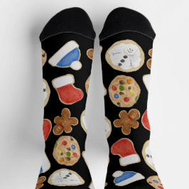 Christmas Cookies Holiday Crew Socks Socken