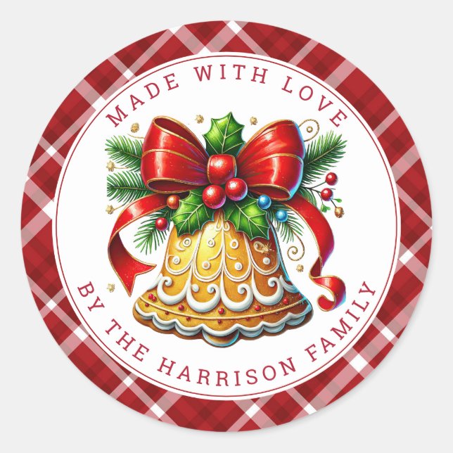 Christmas Cookies Round Stickers (Vorderseite)