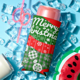 Christmas Cooler – White Ornaments & Merry Xtmas Selters Dosenkühler