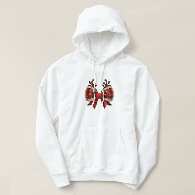 Christmas Coquette Bow Hoodie (Design vorne)