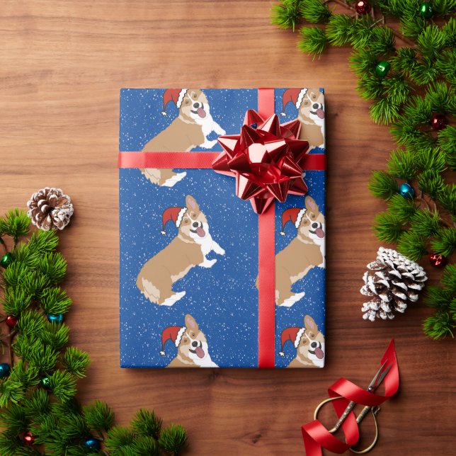 Christmas Corgi Geschenkpapier (Feiertagsgeschenk)