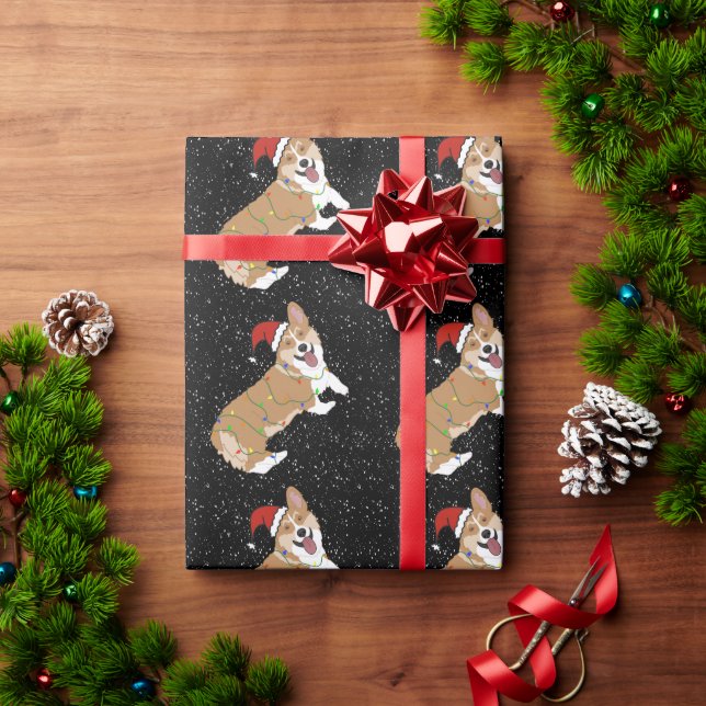 Christmas Corgi Geschenkpapier (Feiertagsgeschenk)