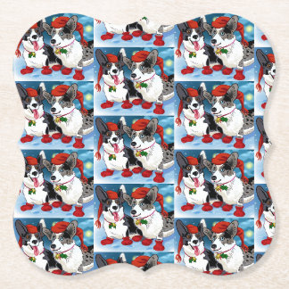 Christmas Corgis Untersetzer