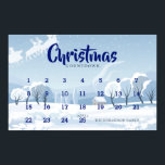Christmas Countdown Advent Calendar Poster<br><div class="desc">Weihnachts-Countdown-Kalender-Poster</div>