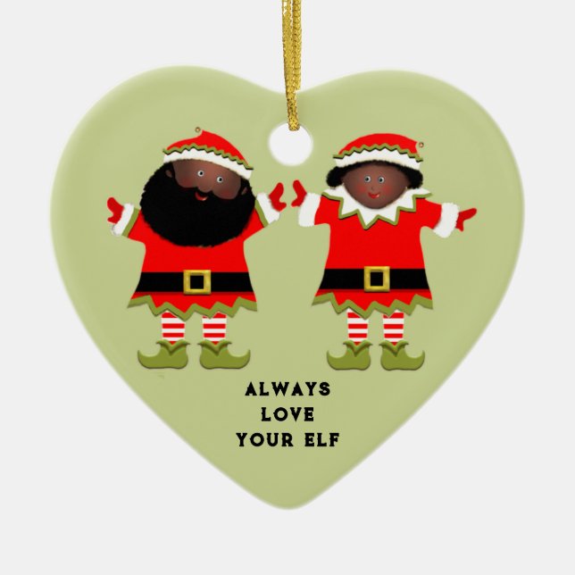 Christmas Couple Collectible Keramik Ornament (Vorne)