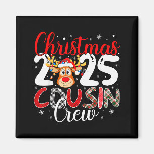 Christmas-Cousin-Crew 2025 passende Weihnachts-Pyj Magnet