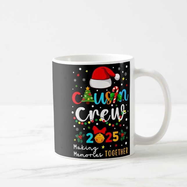 Christmas Cousin Crew 2025 Santa Kids Men Women Fa Kaffeetasse (Rechts)