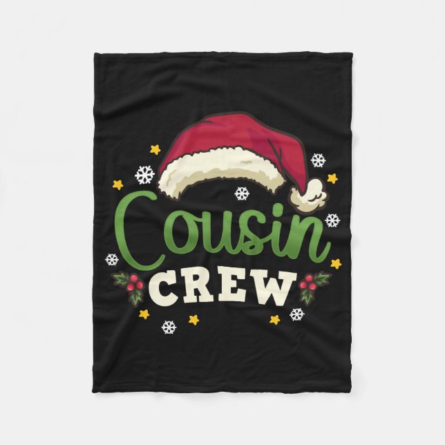 Christmas Cousin Crew Fleecedecke (Vorderseite)