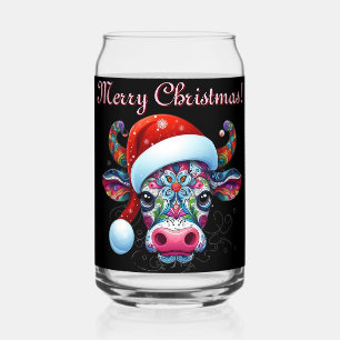 Christmas Cow Bull Santa Hat Mexicaine Saison