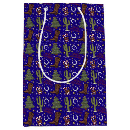 Christmas Cowboy Cactus Boot Horseshoe Mittlere Geschenktüte