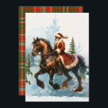 Christmas Cowboy Santa Einladung<br><div class="desc">Genießen Sie dieses festliche Weihnachtsdesign! Personalisieren Sie Ihre Lieblingsfeier oder Gruß. Herzlich willkommen beim Lachen,  der Liebe und den tollen Schnurrbarschen!</div>
