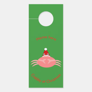 Christmas Crab Custom Door Hanger Türanhänger