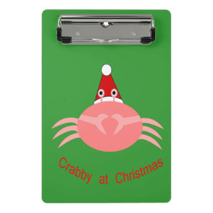 Christmas Crab Mini Clipboard Klemmbrett