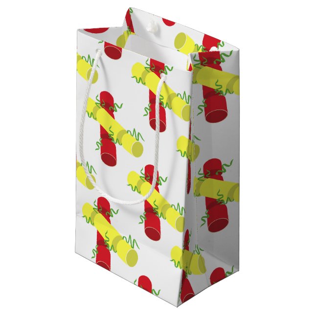 Christmas Crackers Kleine Geschenktüte (Vorderseite Schrägansicht)
