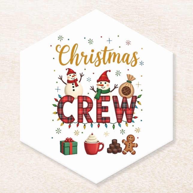 Christmas Crew (1) Untersetzer (Vorderseite)